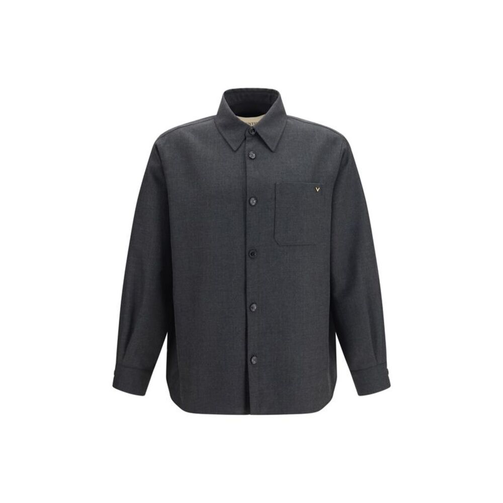 Valentino Men Vlogo Wool Blend Jacket